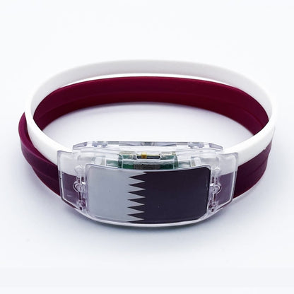 ⚽✨2PCS LED Light Up National Flag Wristbands