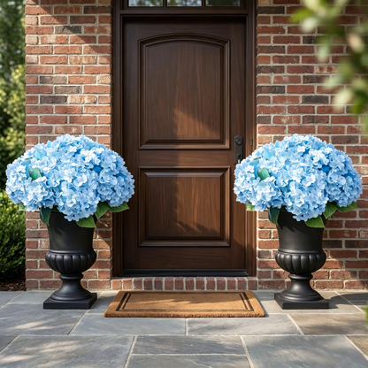 🔥Last Day 70% OFF🔥Artificial Outdoor Hydrangea Flowers - UV resistant, Waterproof, Windproof V