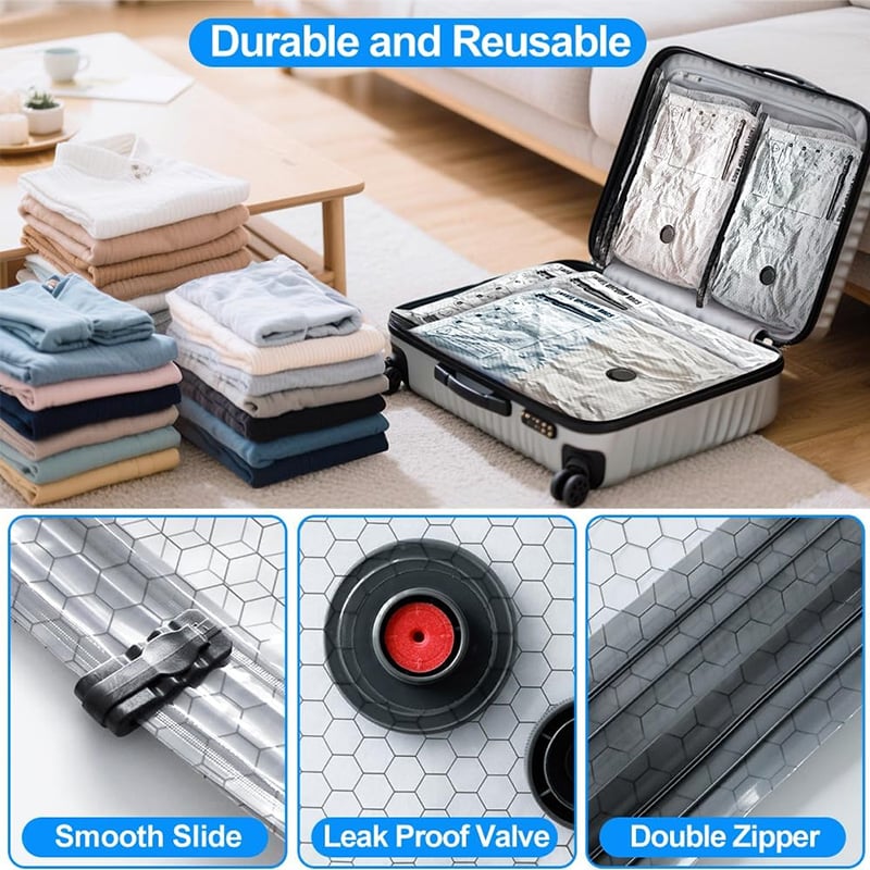 🔥HOT SALE 49% OFF -🔥Cordless Travel Vacuum Storage Compression Bag Set✈️