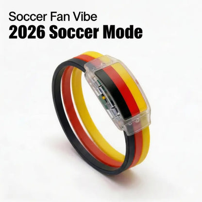 ⚽✨2PCS LED Light Up National Flag Wristbands