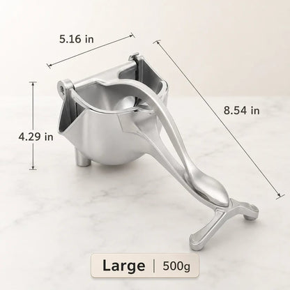 Zinc Alloy Stainless Steel Citrus Squeezer 🍋🍊 Holds A Whole Lemon Or Orange—No More Slicing, Flipping, Or Mess ✨