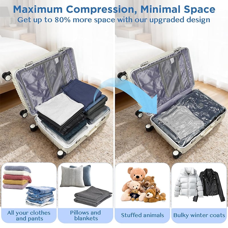 🔥HOT SALE 49% OFF -🔥Cordless Travel Vacuum Storage Compression Bag Set✈️