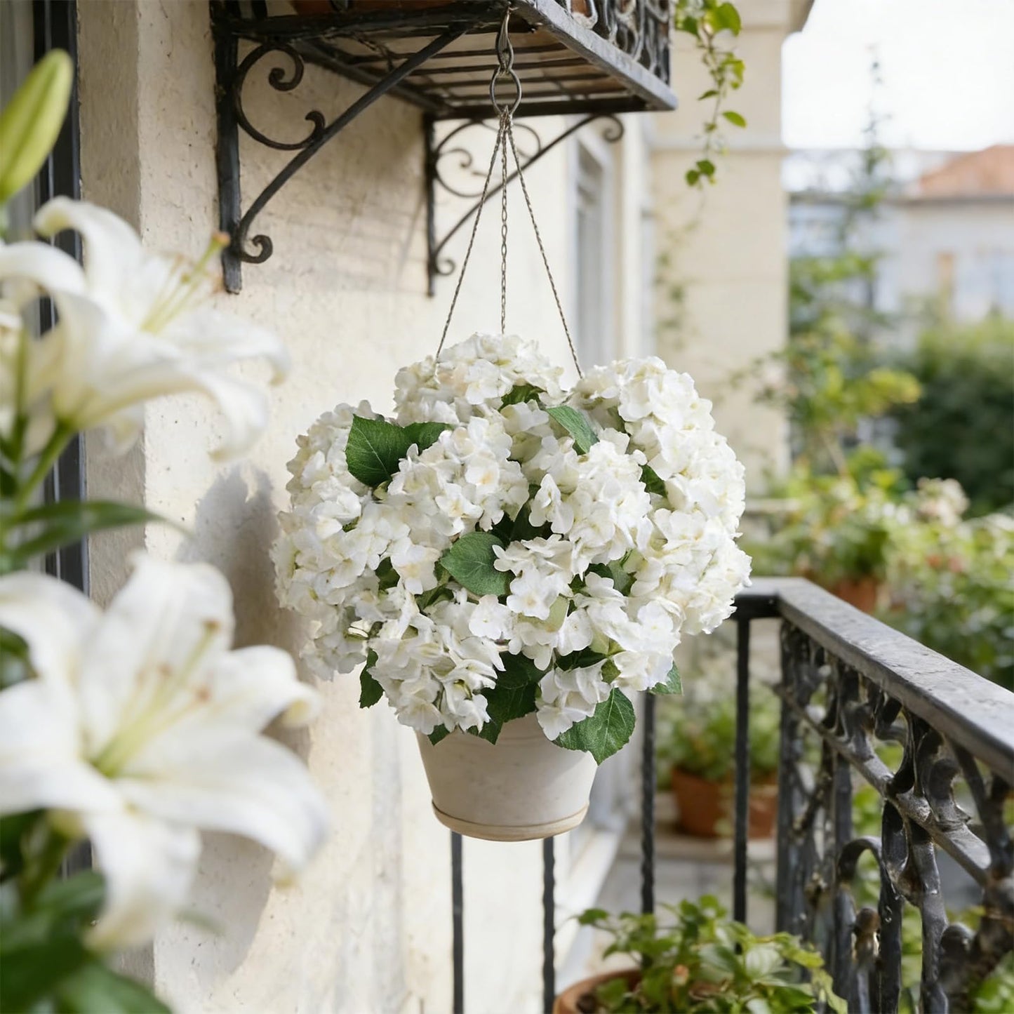 🔥Last Day 70% OFF🔥Artificial Outdoor Hydrangea Flowers - UV resistant, Waterproof, Windproof V